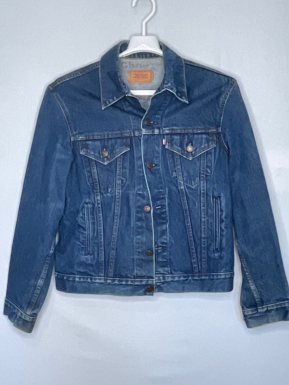 Vintage Levis Jean Denim Trucker Jacket Made In USA  70506-0216 Size 40R